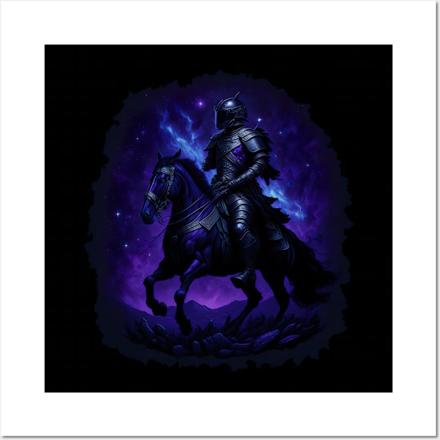 "Warrior of the Night: A Magical Warrior Embracing Splendor" Wall Art by Hexen_3